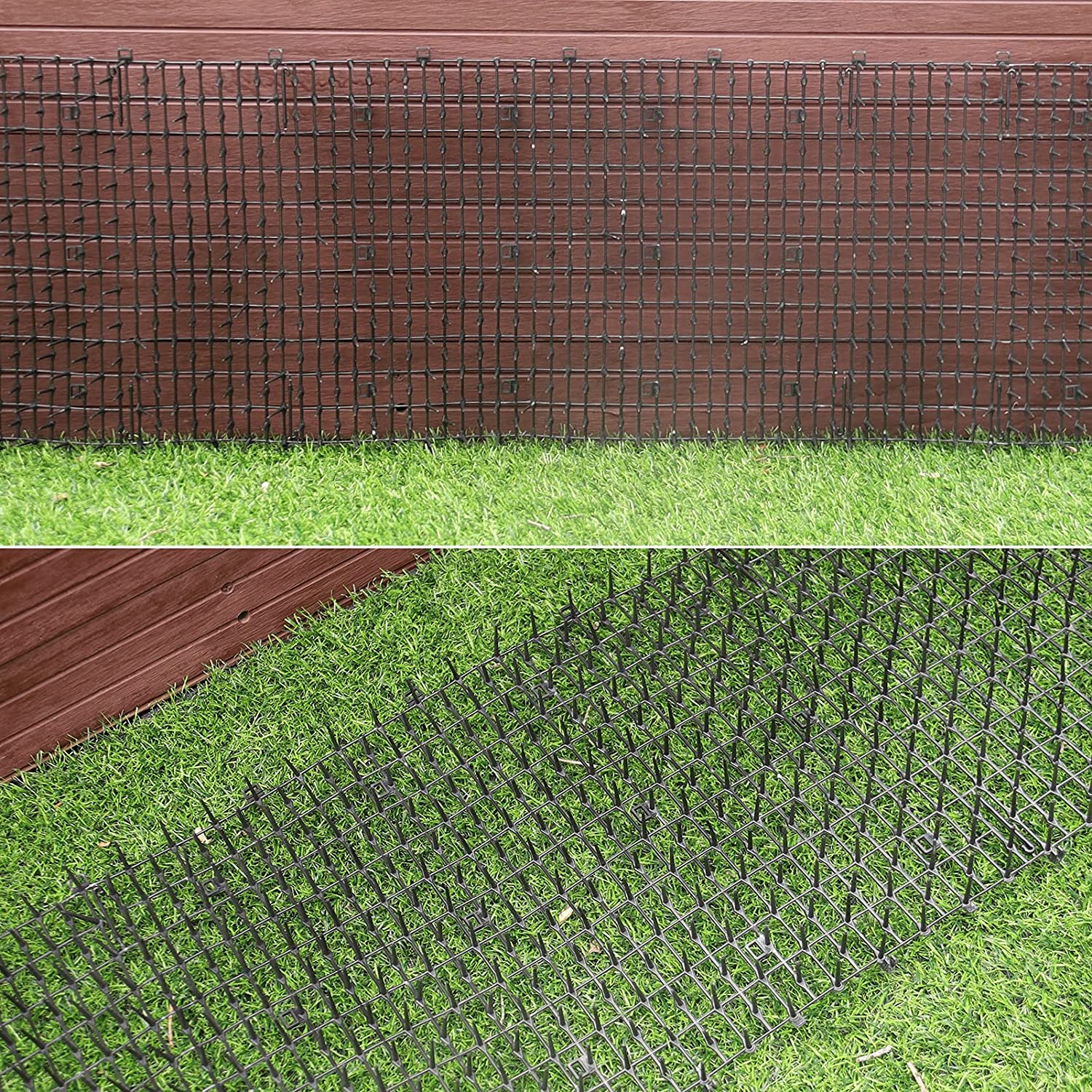 Hmdivor cat deterrent mat blends into home and garden spaces.
