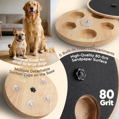 HMEEN 360 degree spinning surface ensures even nail filing across all claws