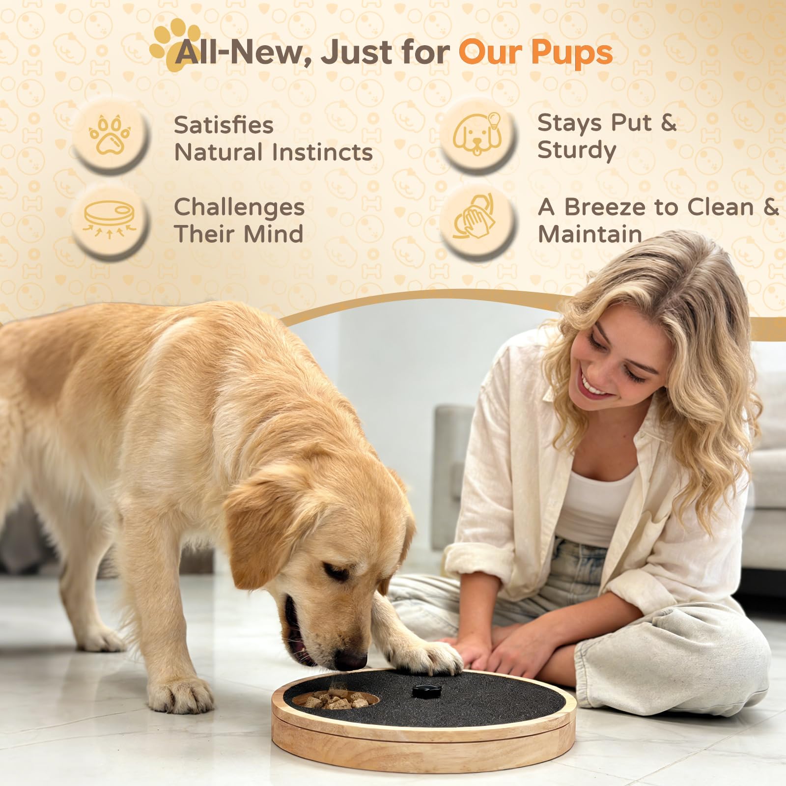 HMEEN anti wear knob on the nail scratch board supports steady grooming sessions