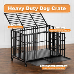 HMHTCT crate with slide-out tray for quick cleaning after use.