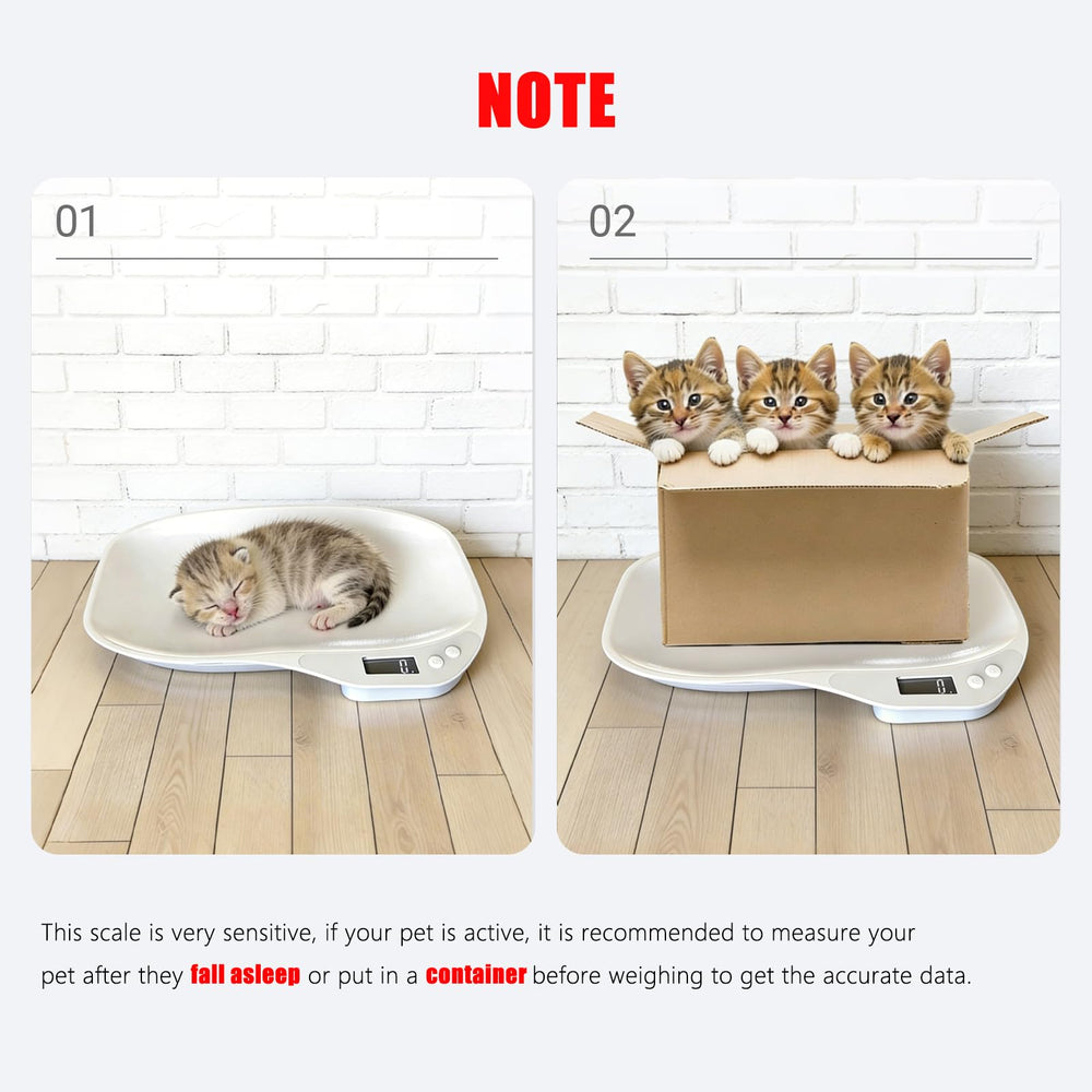 HMRCYTE portable scale for on-the-go weight checks of tiny pets.