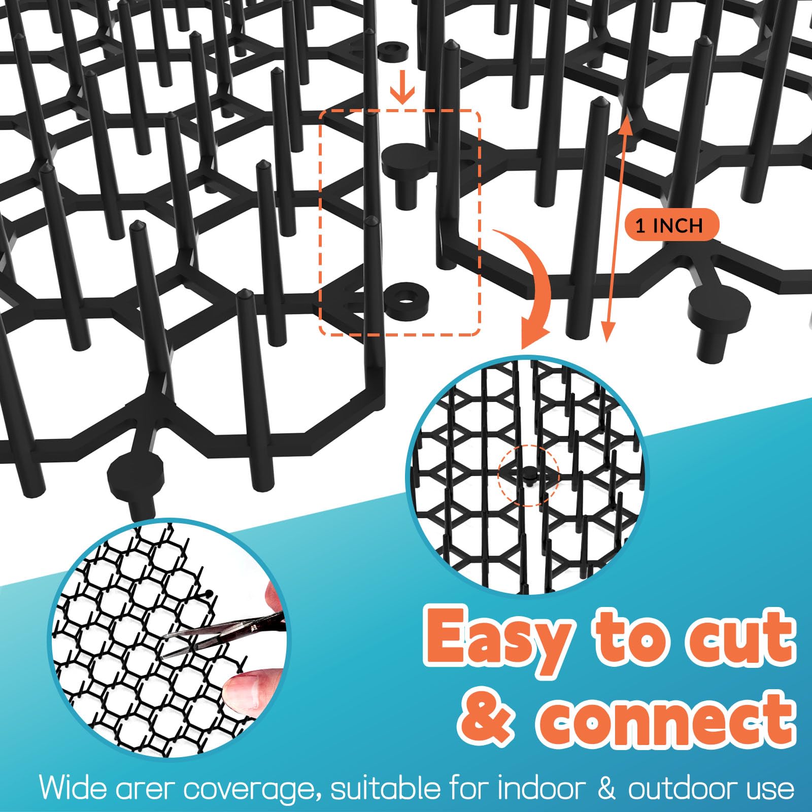 Hmyomina mat kit includes accessories for flexible placement around borders and furniture.