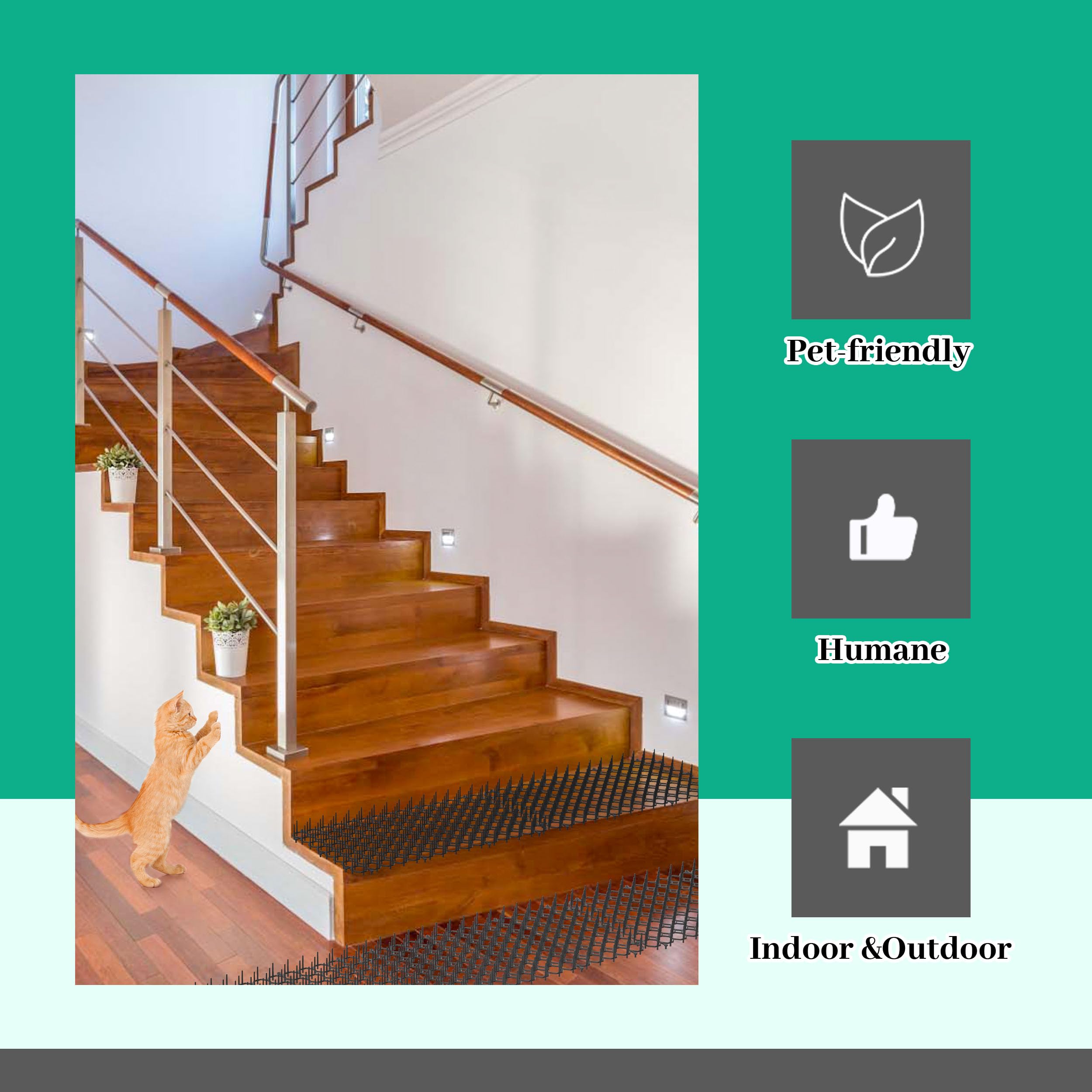 Hmyomina flexible installation around corners and uneven surfaces.
