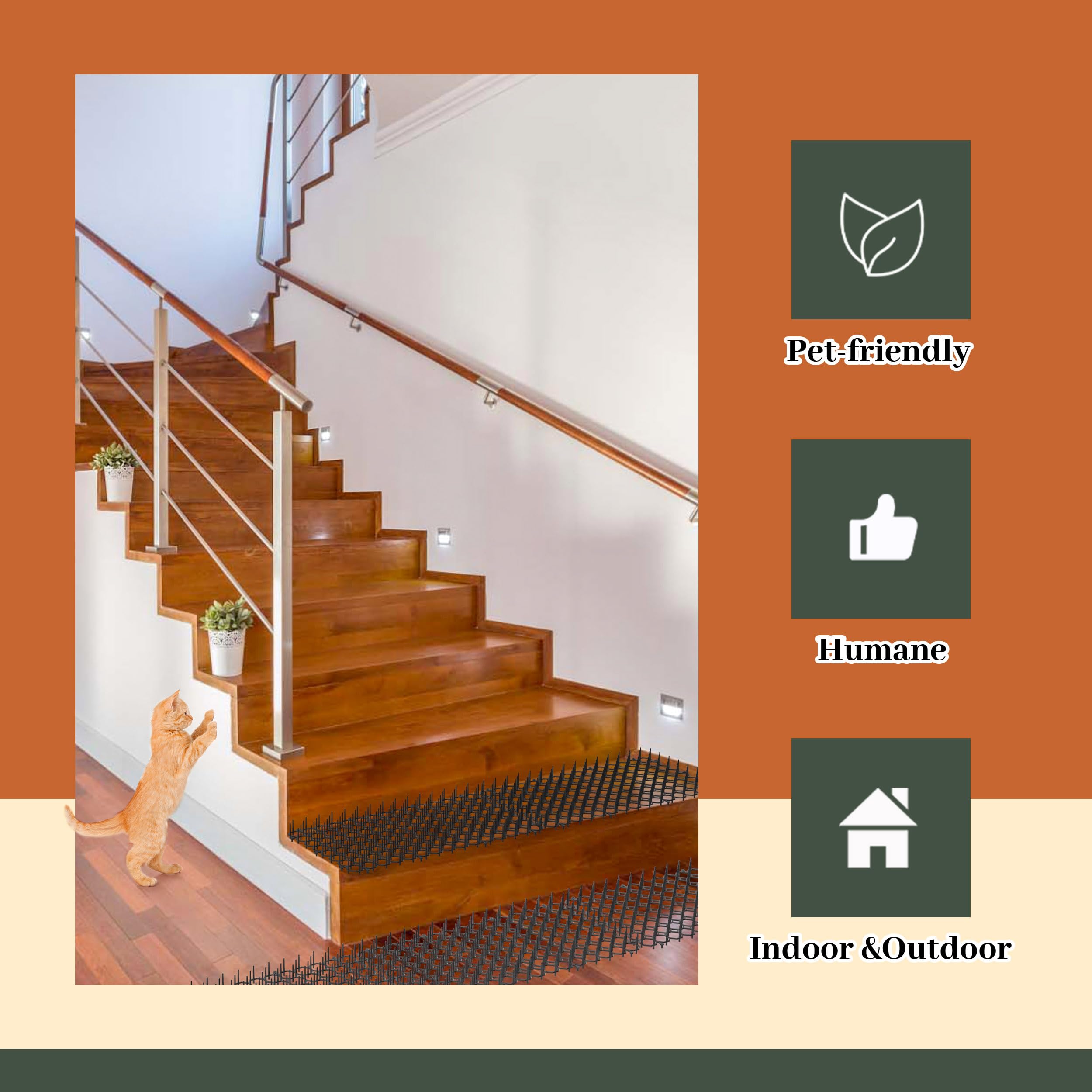 Hmyomina scat mat remains easy to rinse and maintain after outdoor use.