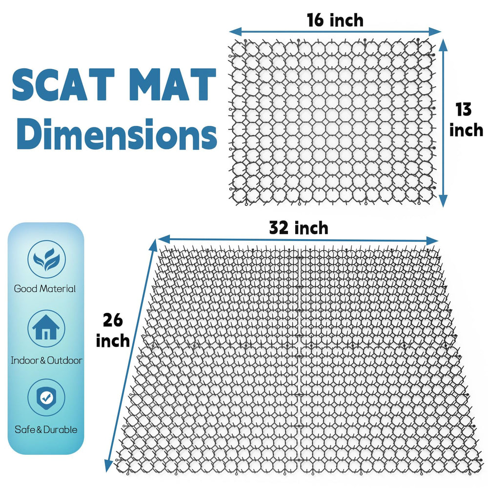 Hmyomina scat mat pack 12 pieces for versatile indoor or outdoor protection