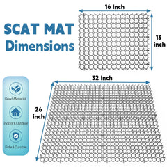 Hmyomina scat mat pack 12 pieces for versatile indoor or outdoor protection