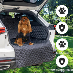 HNCPSY cargo liner bumper flap protecting vehicle edges.