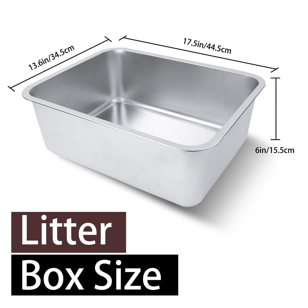 HNeekyr high-side litter box prevents litter scatter during use