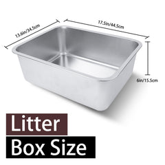 HNeekyr high-side litter box prevents litter scatter during use