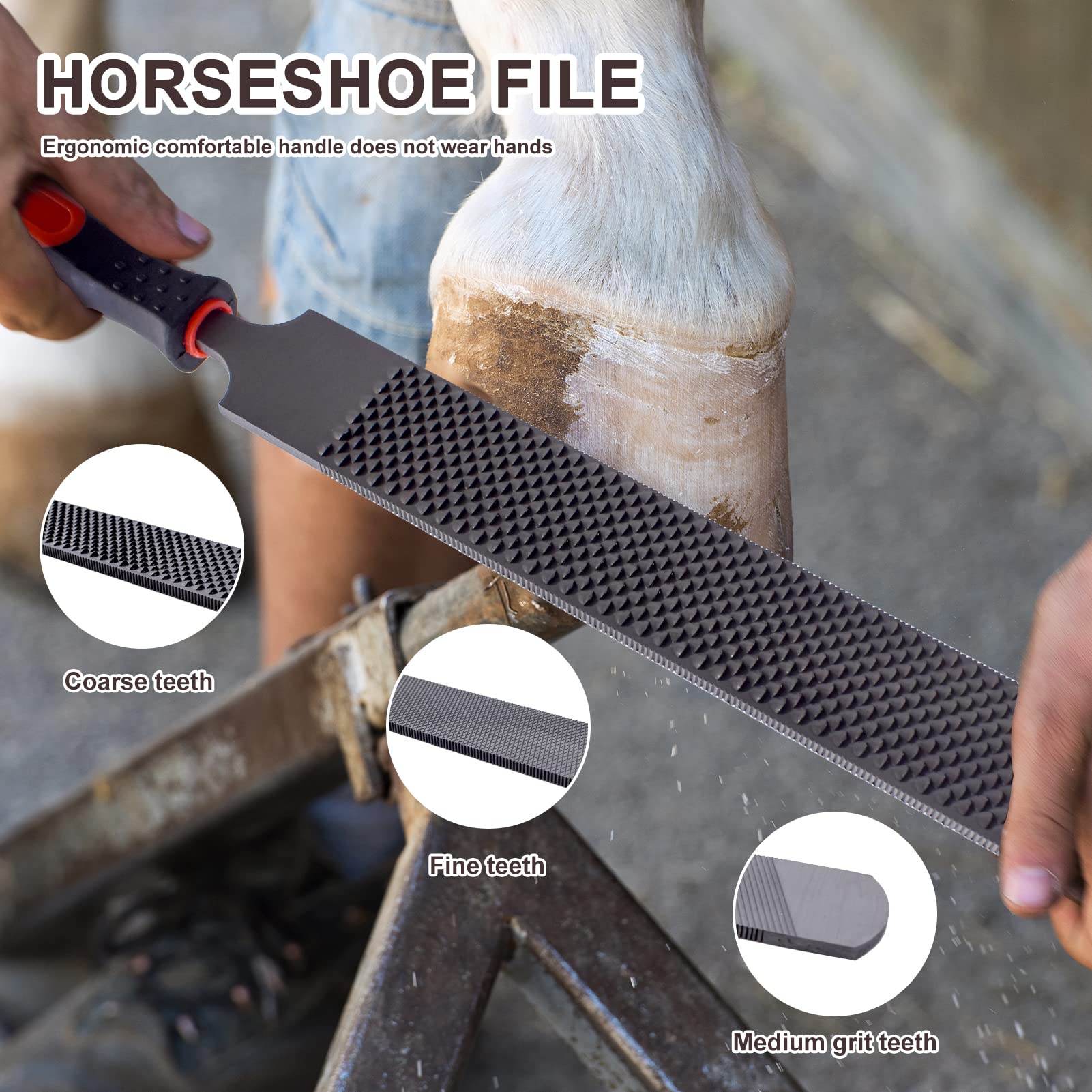 HNONPW horseshoe brush helps prep surfaces for better trimming results.