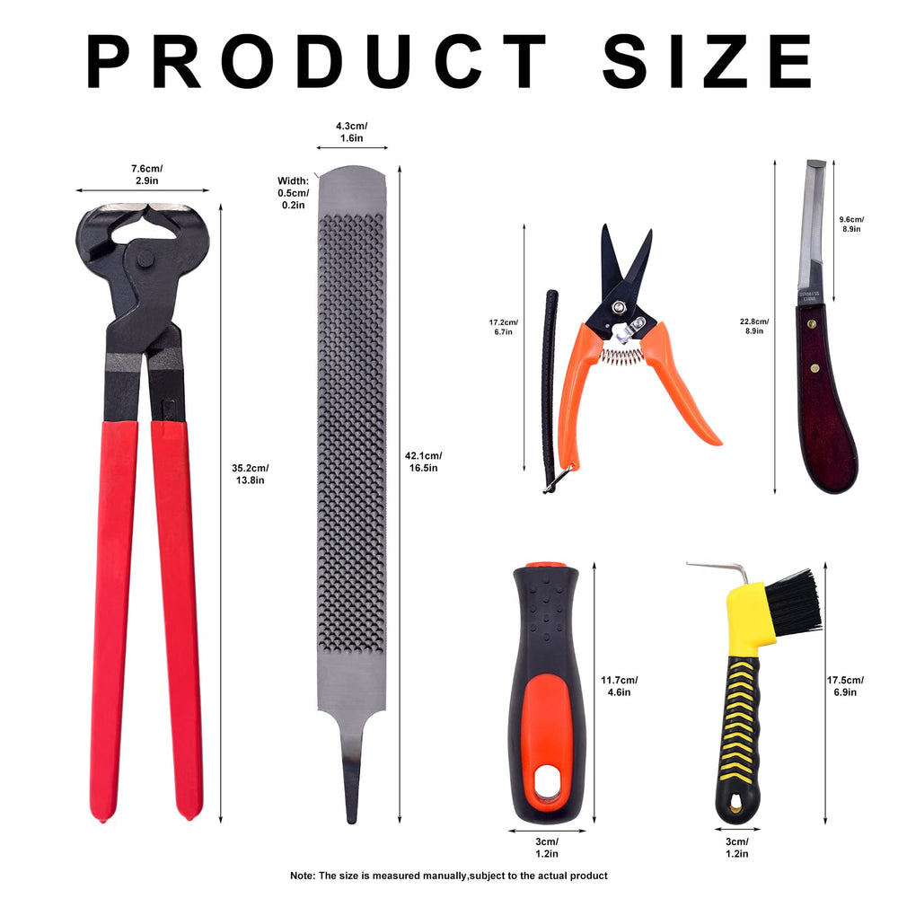 HNONPW upgraded hoof rasp with rubber handle for quick, accurate hoof shaping.