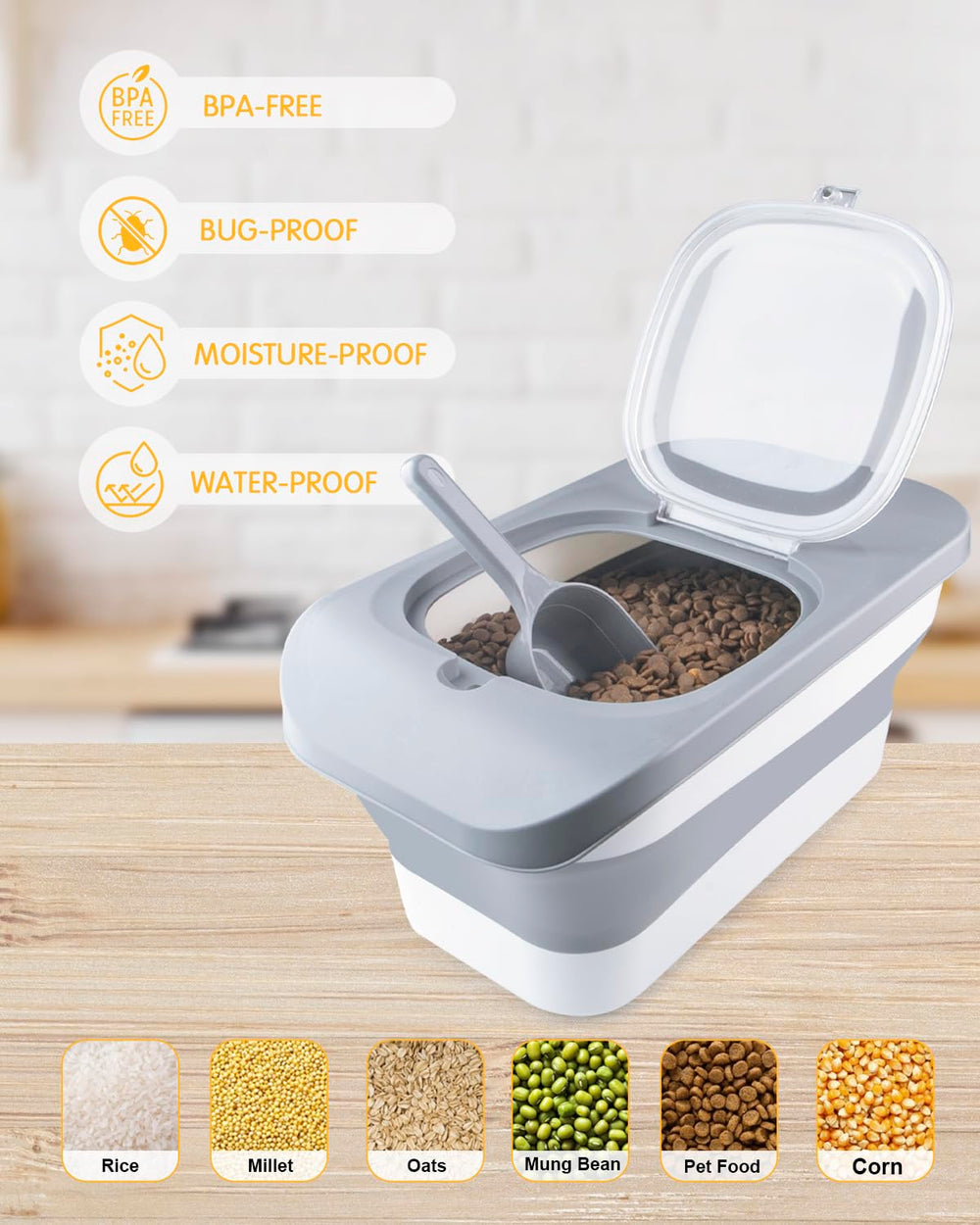 HOYTAMDAR measuring cup helps precise portions for pets.