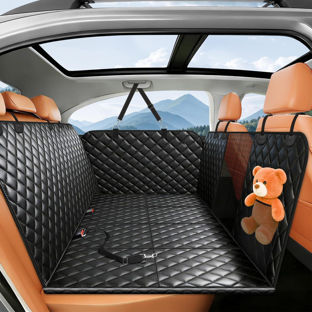 HOB4U dog car seat cover with extender offers extra room for pets on road trips