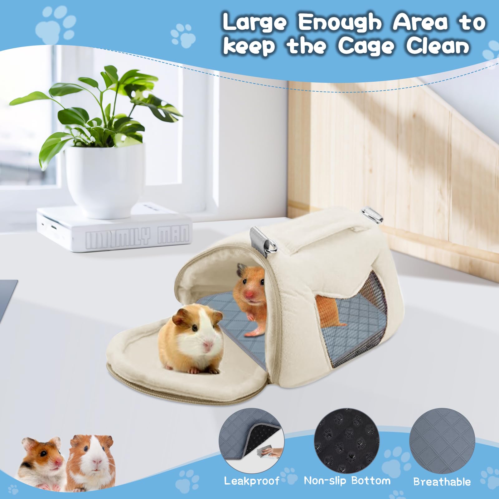 HOBBTREE multi-use-small-animals-pad suitable for indoor and outdoor use.