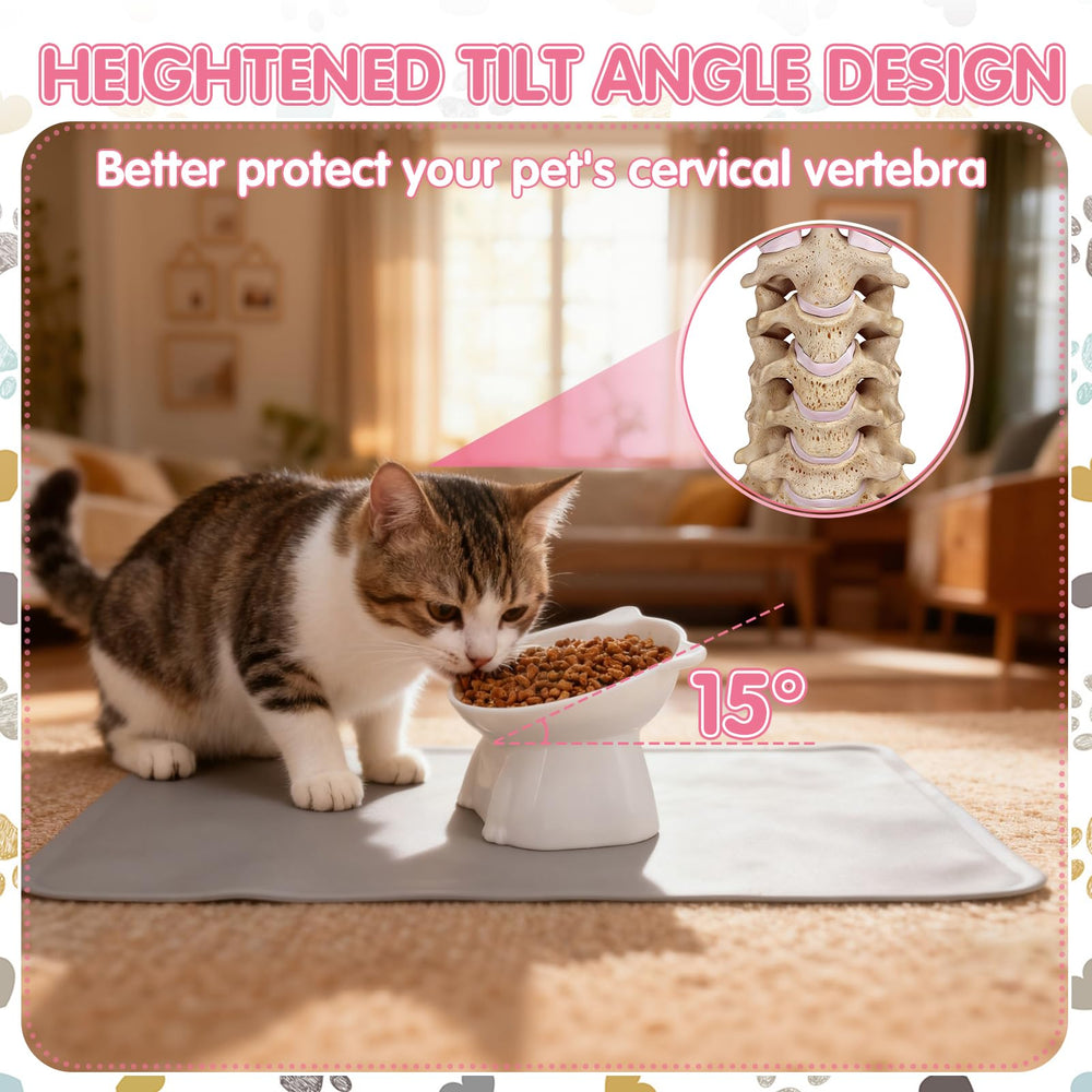 Hoemwarm bowls and mat are waterproof and simple to wipe clean.