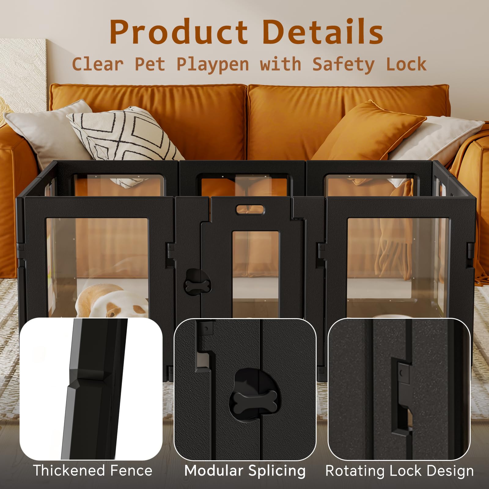 HOENCRAFT sturdy dual buckles ensure a secure enclosure