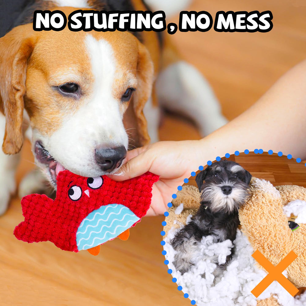 HOESDA puppy teething squeaky toy 6 supports gentle chewing for puppies.