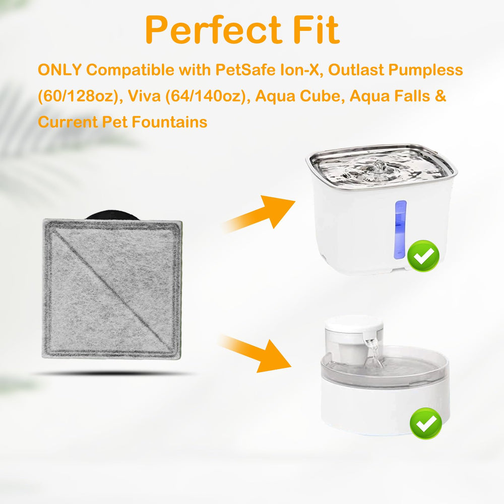 HOETEK 16-pack filters designed for Aqua Fountain Aqua Cube for reliable hydration.