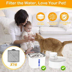 HOETEK filter for Outlast Pumpless fountain protects debris and maintains flow.