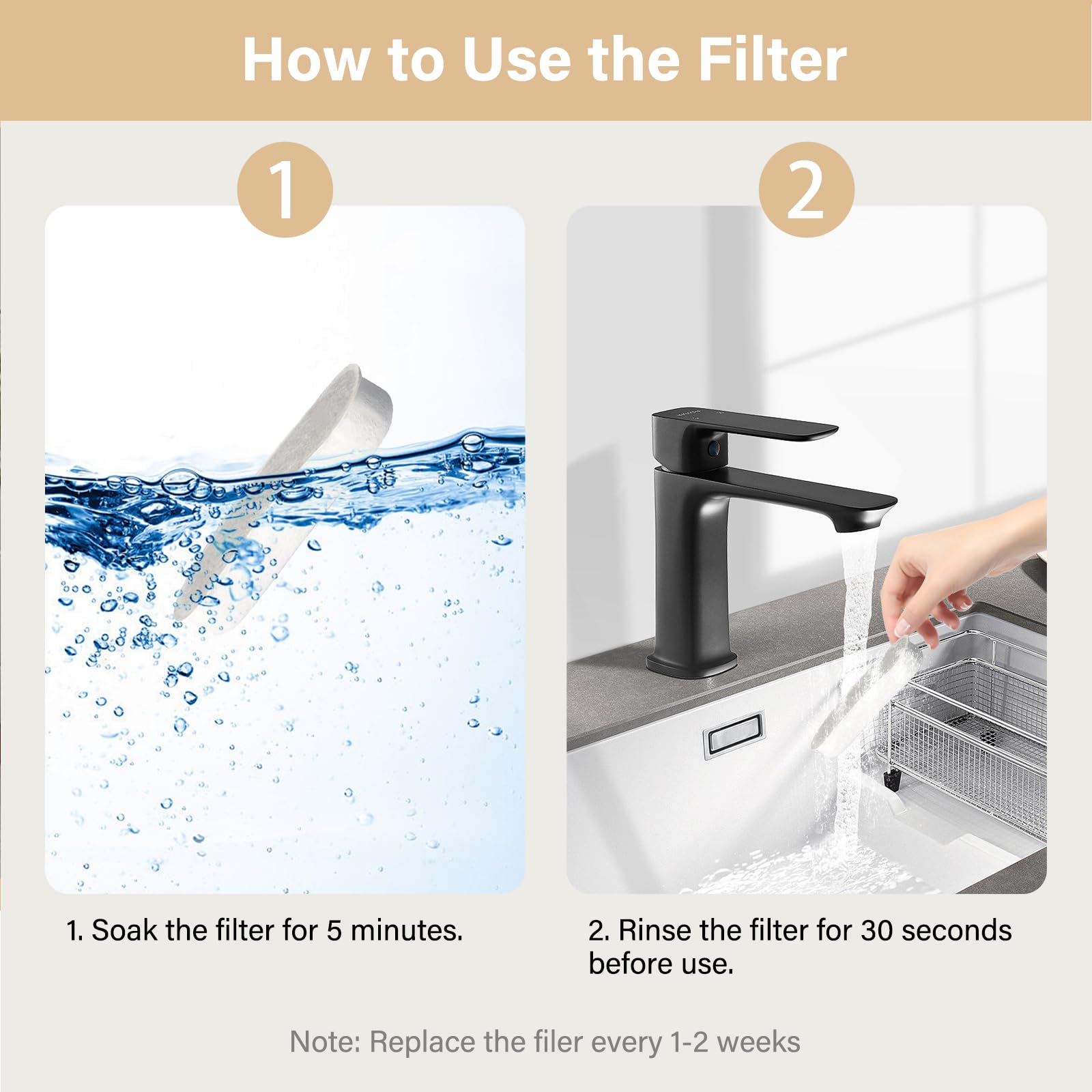 HOETEK 3-layer filtration with activated carbon improves water taste for pets