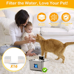 HOETEK filtration layers in FEELNEEDY ensure fresher water for cats.