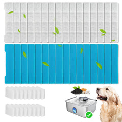 HOETEK replacement filters for SIBAYS/Kastty 4Gal fountain with six-layer filtration for clean water