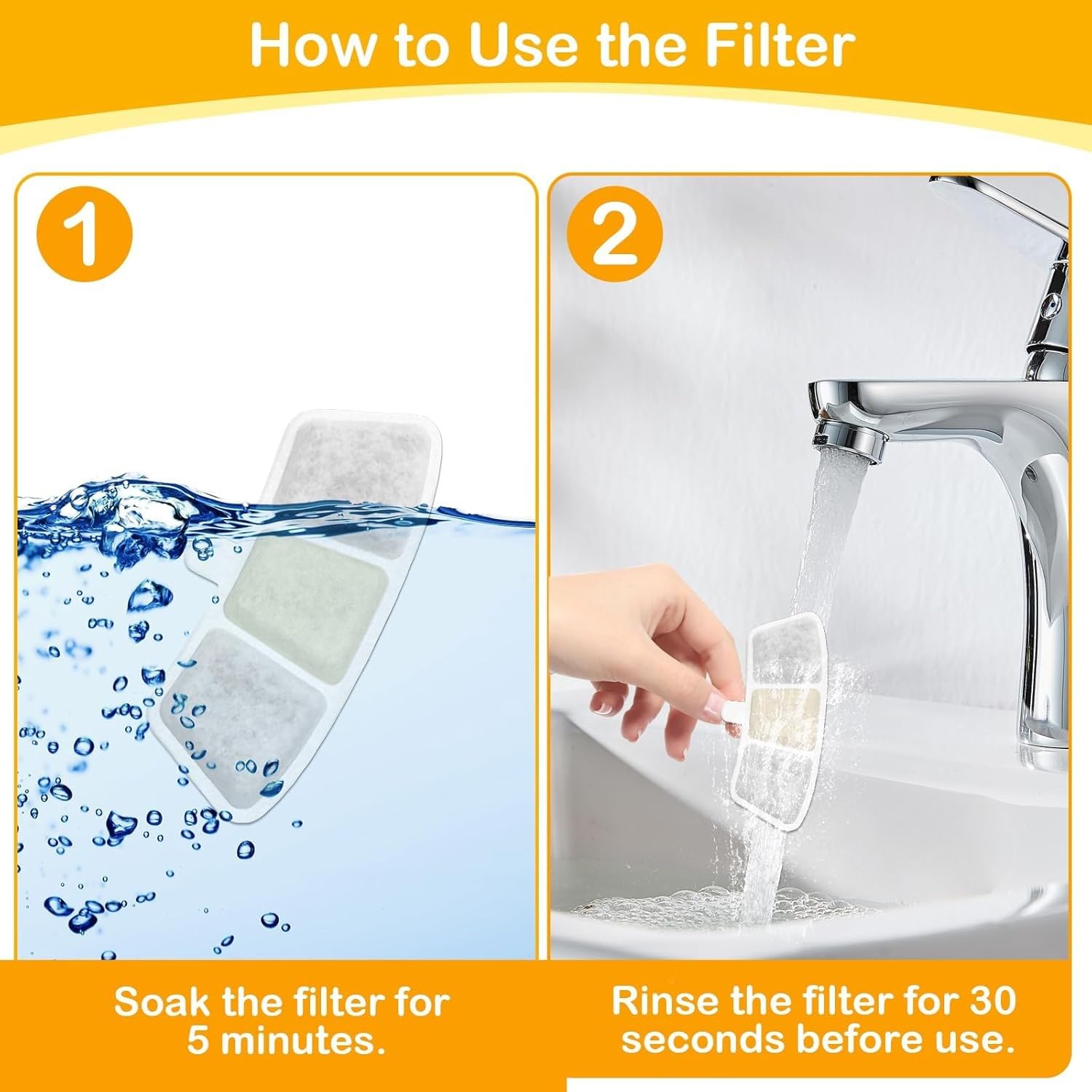 HOETEK replacement sponges for PW04 to protect the pump and filter flow