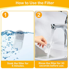 HOETEK SEIRMEP fountain installation showing filter and sponge placement.