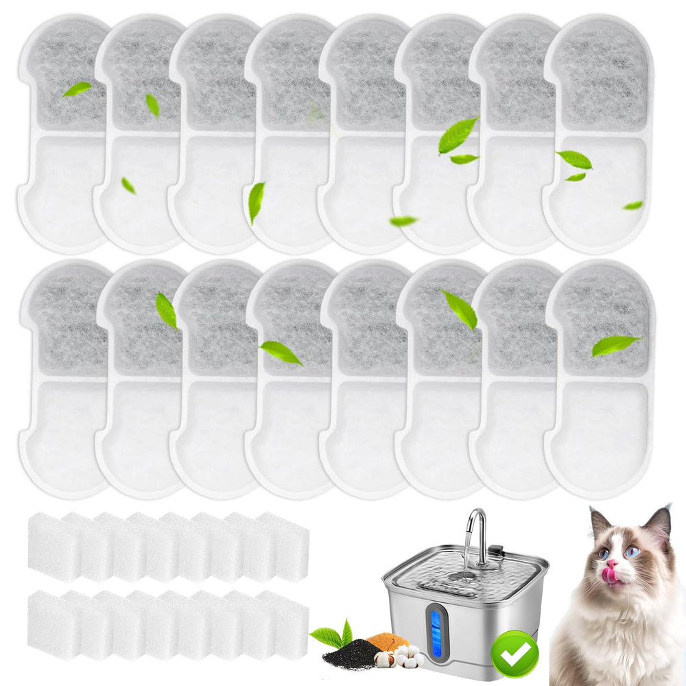 HOETEK SEIRMEP 101oz filter pack for fresh, filtered water in your cat fountain.