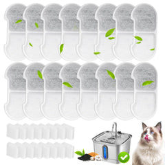 HOETEK SEIRMEP 101oz filter pack for fresh, filtered water in your cat fountain.