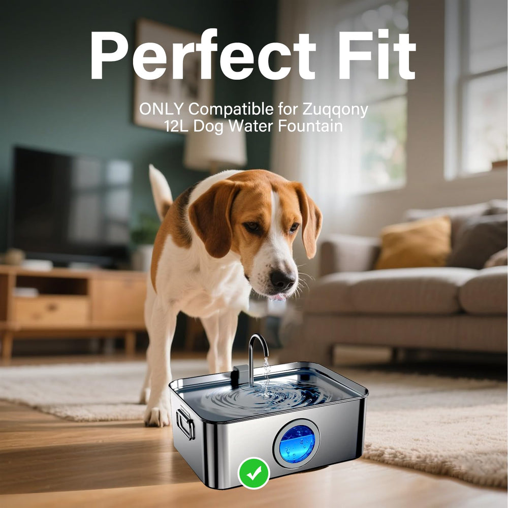 HOETEK Zuqqony 12L dog fountain replacement kit - designed for hydration.