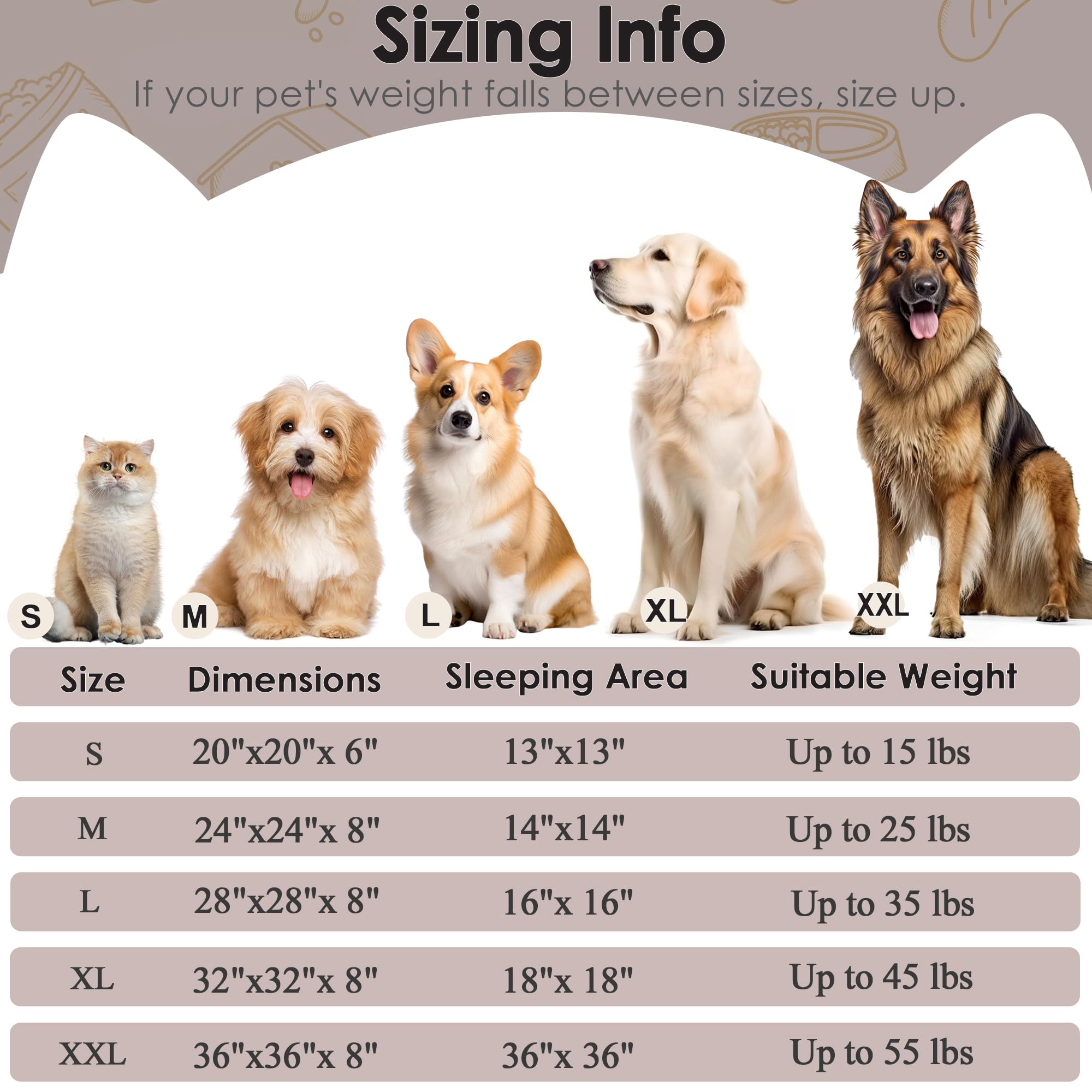 Hoewina anti-anxiety small dog bed for cozy resting.