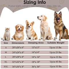 Hoewina anti-anxiety small dog bed for cozy resting.