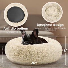 Hoewina Donut Bed outer is machine-washable for easy cleanup.