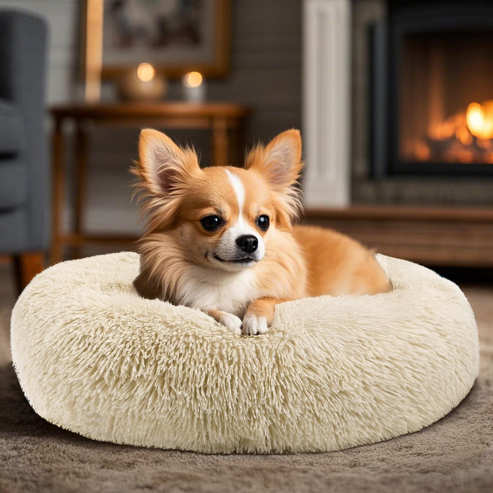 Hoewina Donut Bed features waterproof anti-slip bottom for stability.