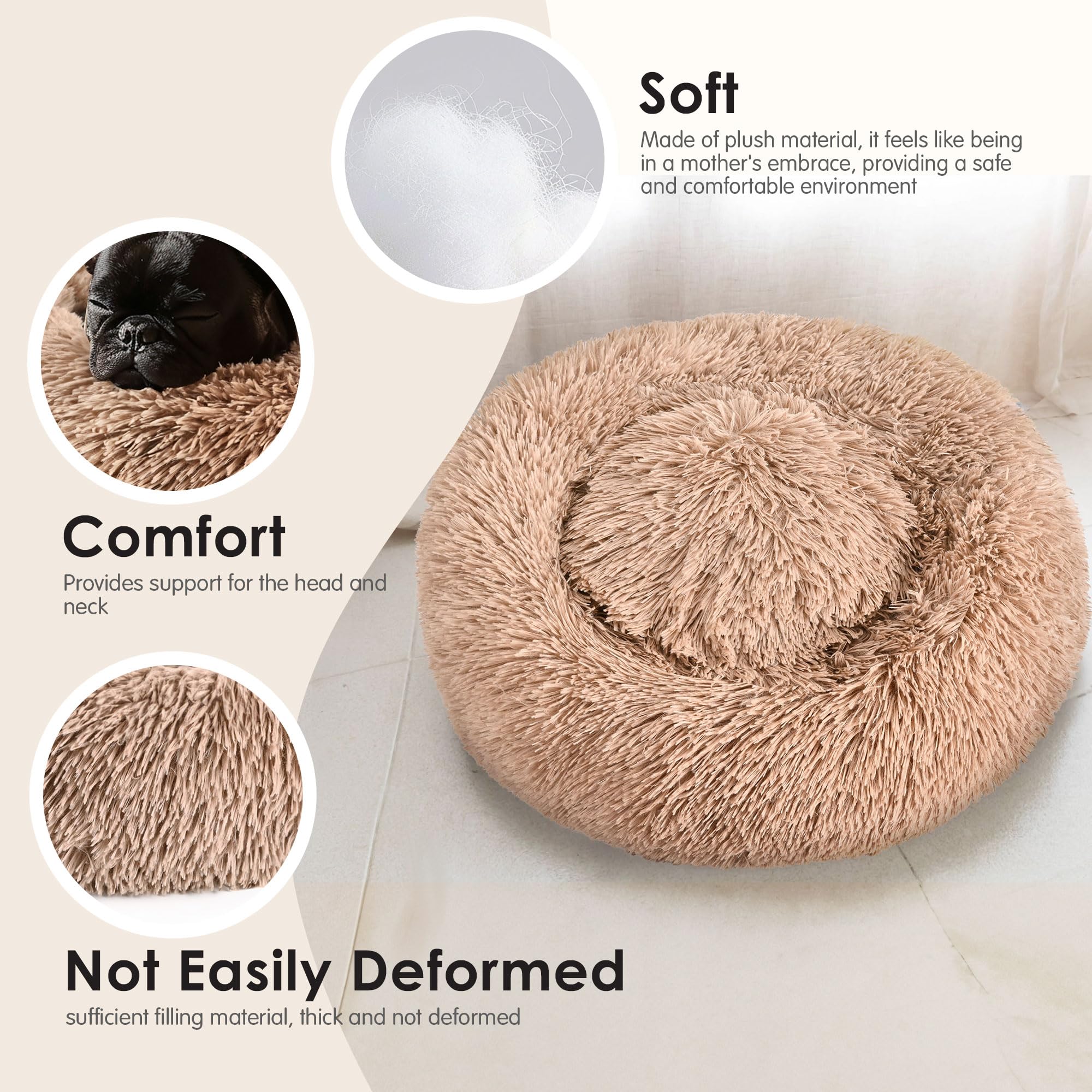 Hoewina plush interior with PP cotton for warmth and comfort.