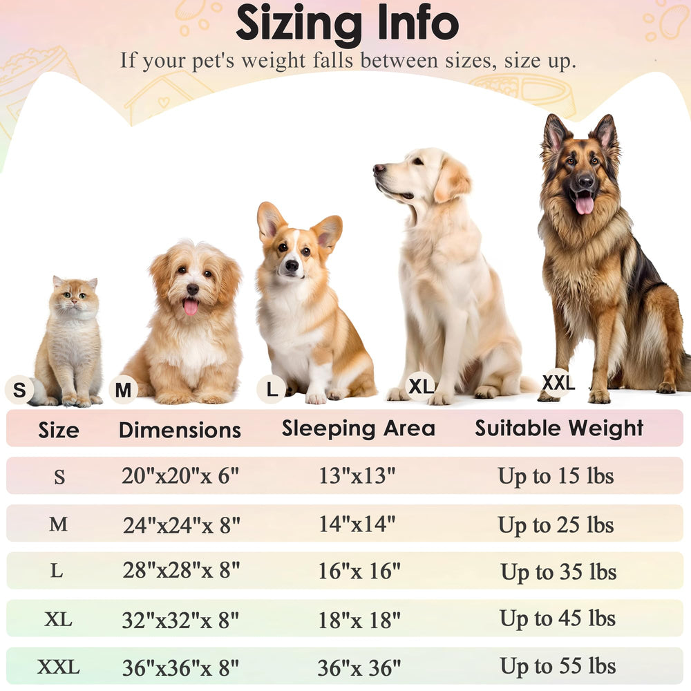 Hoewina raised edges donut bed supporting head and neck comfort.