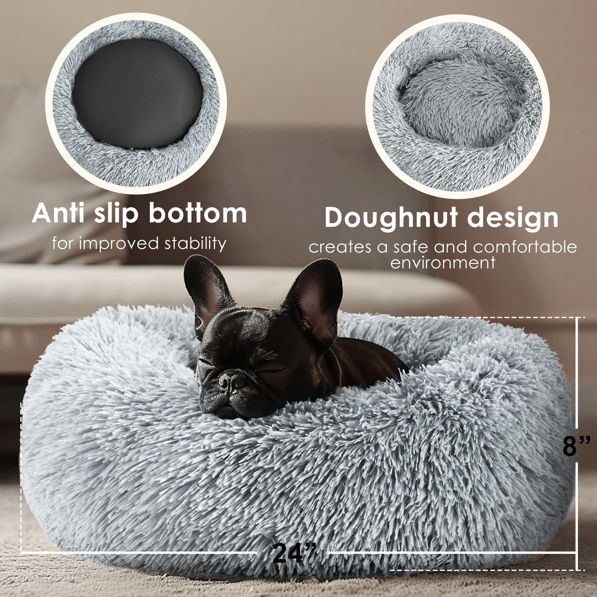 Hoewina plush interior gives warm comfort for naps
