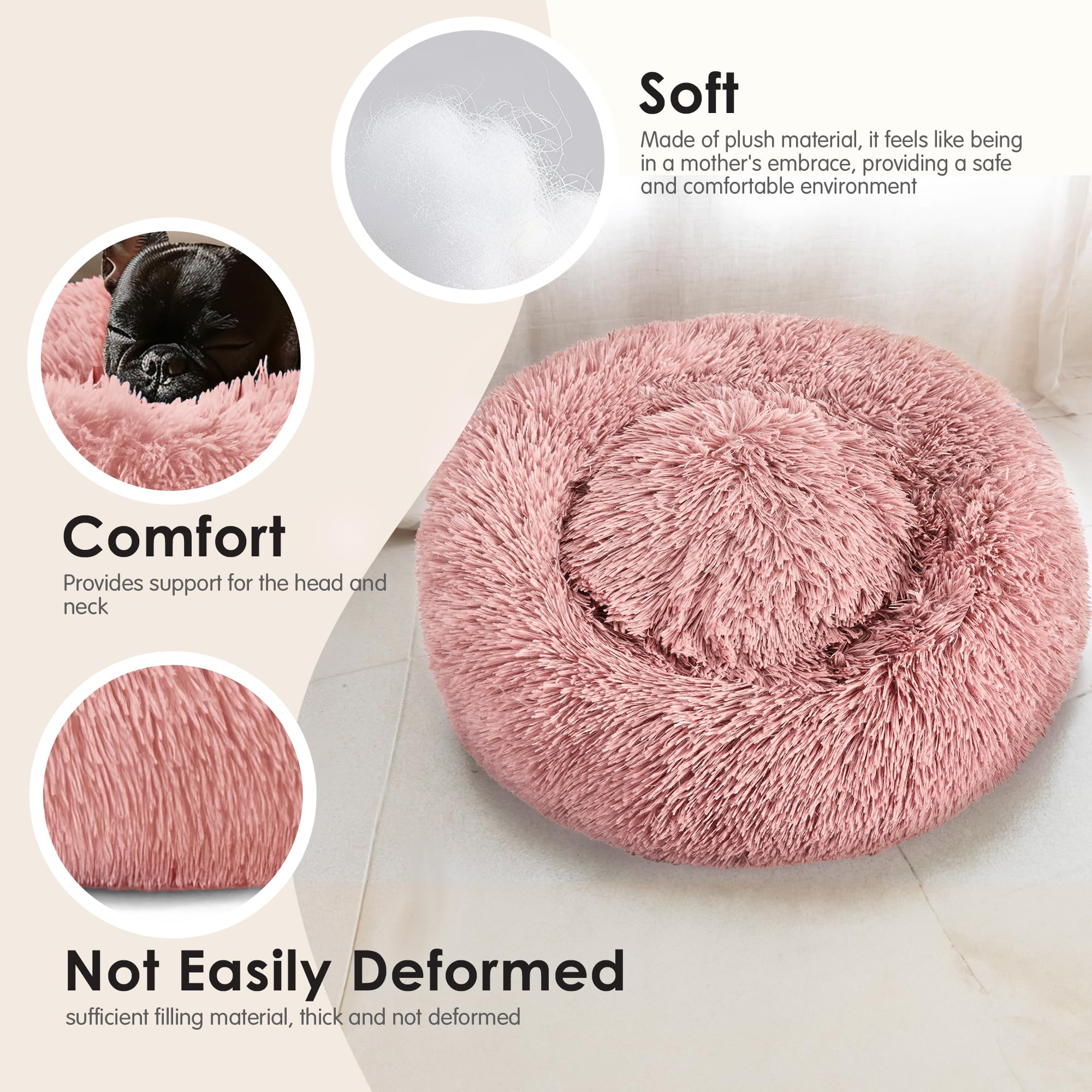Hoewina bed features waterproof base and anti-slip bottom for stability.