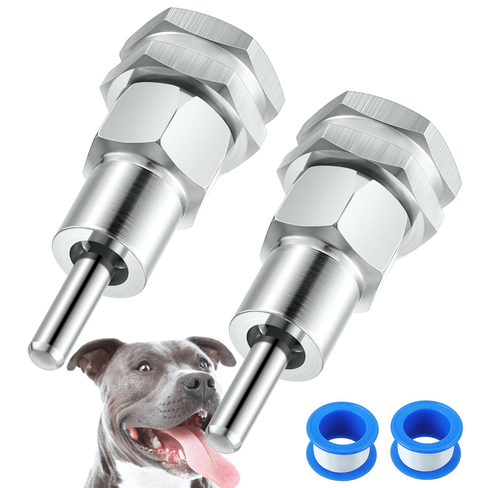 Hohean automatic dog water dispenser dual-pack for outdoor hydration.