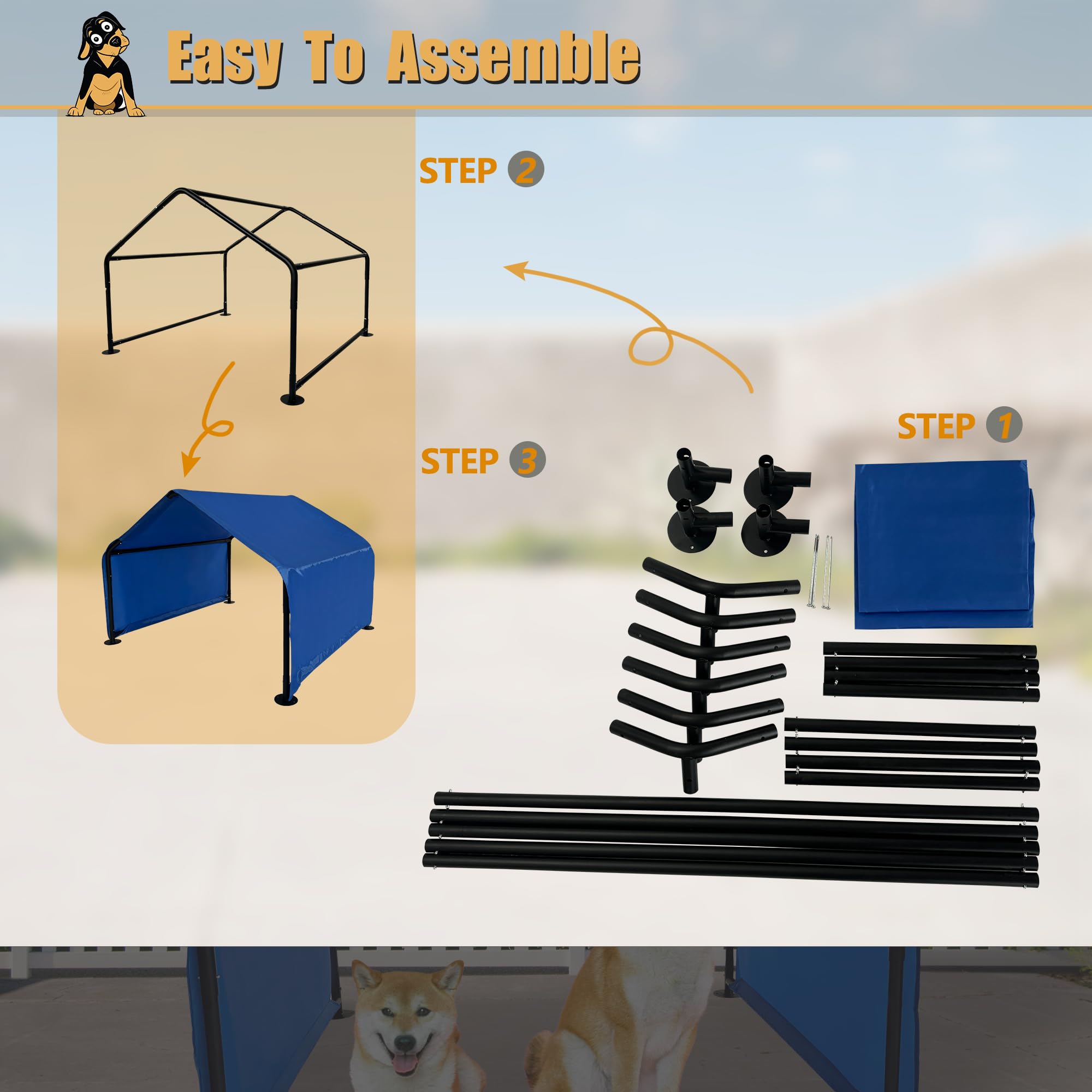 Multi-animal shelter suitable for dogs, poultry, and small livestock