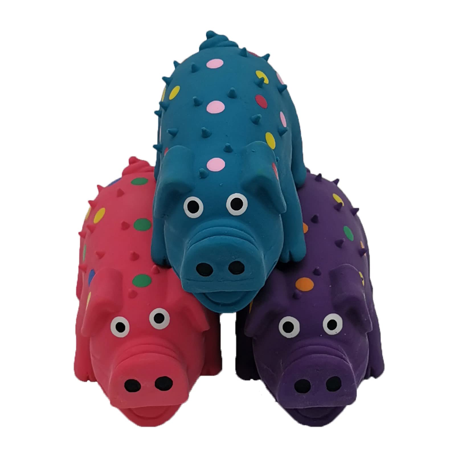 Hoiasem goblet pig dog toy designed for small dogs during interactive play.