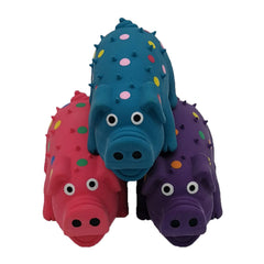 Hoiasem goblet pig dog toy designed for small dogs during interactive play.