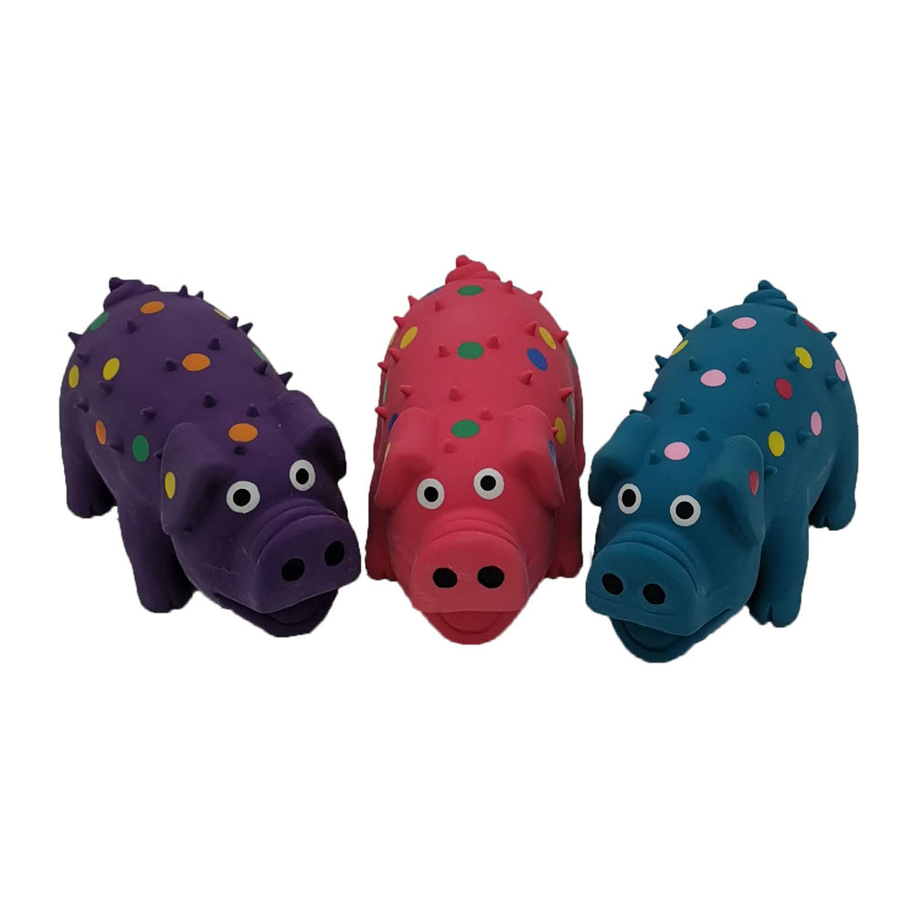 Hoiasem hand-painted eyes and nose on a squeaky toy for dogs.