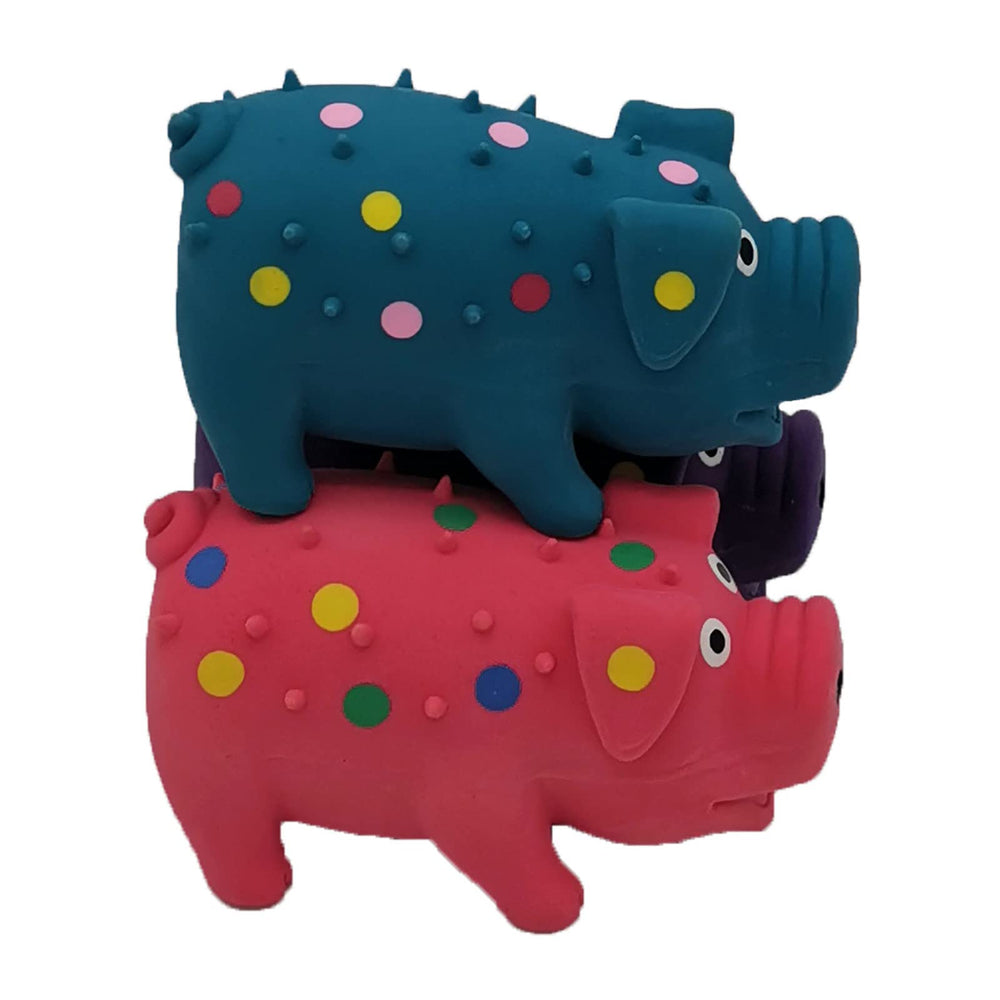 Hoiasem soft latex dog toy for gentle chewers and easy cleaning.