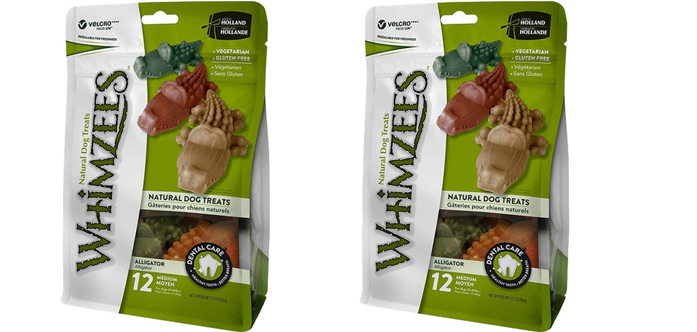 Hoiyen Whimzees alligator chews for dental care and fresh breath.