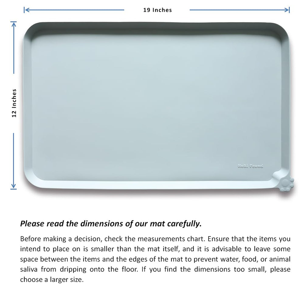 Hoki Found 19x12-inch mat covers floor area and protects surfaces.