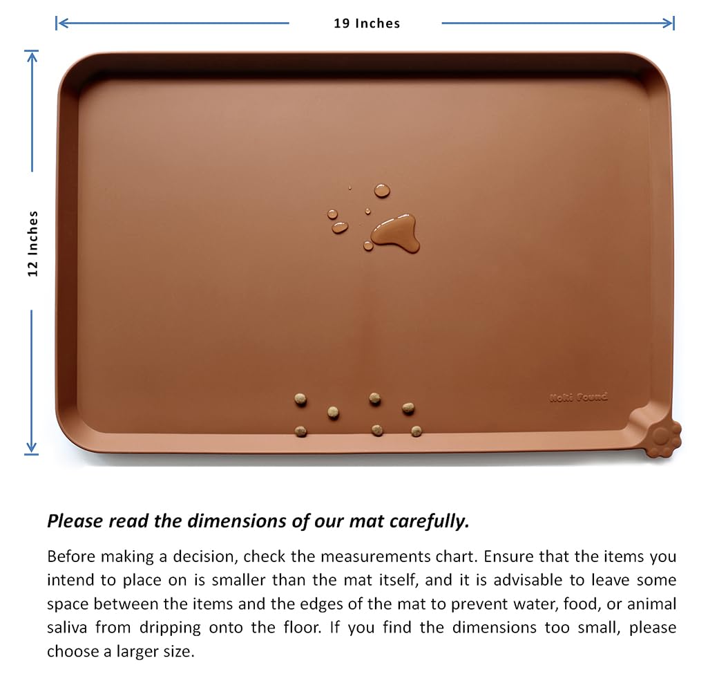 Hoki Found caramel color silicone mat for travel and everyday use