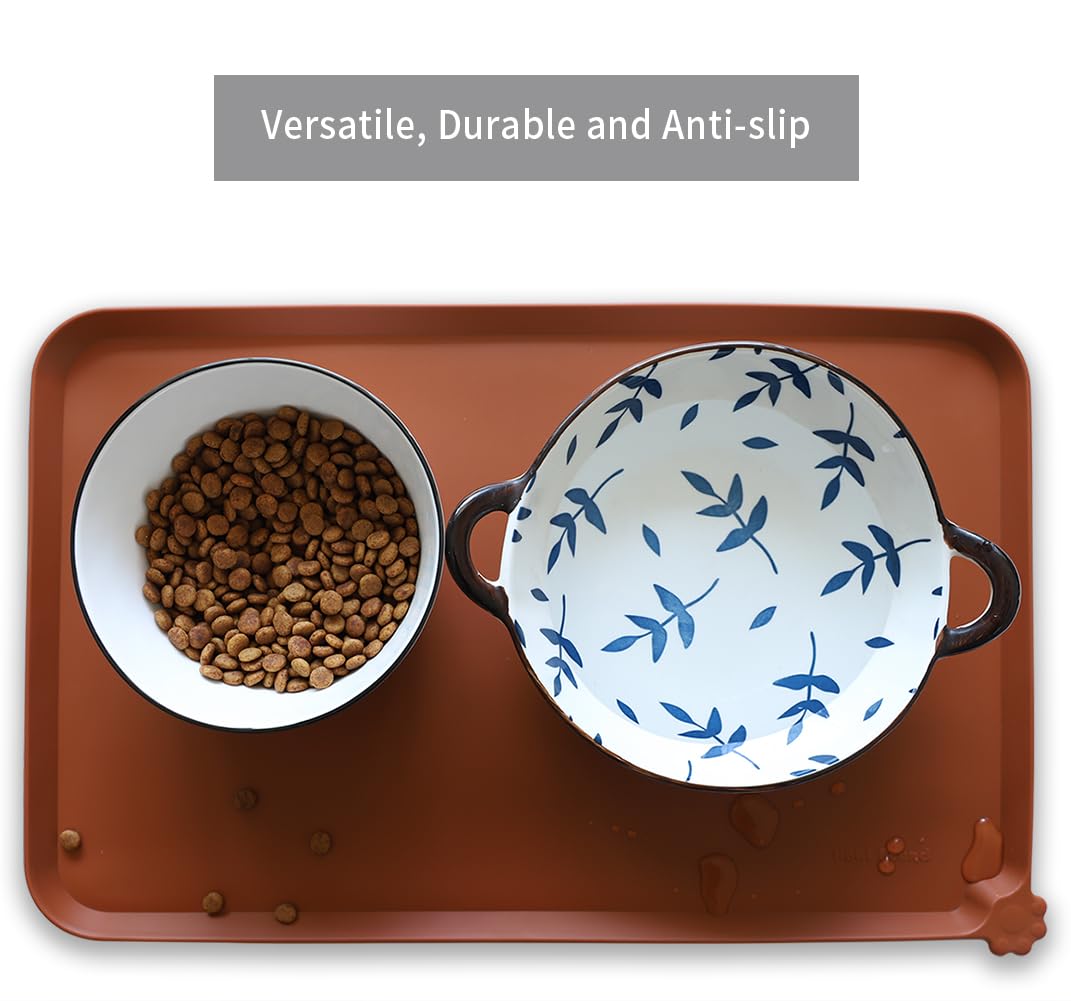 Hoki Found silicone mat with high lip guarding against crumbs and liquids