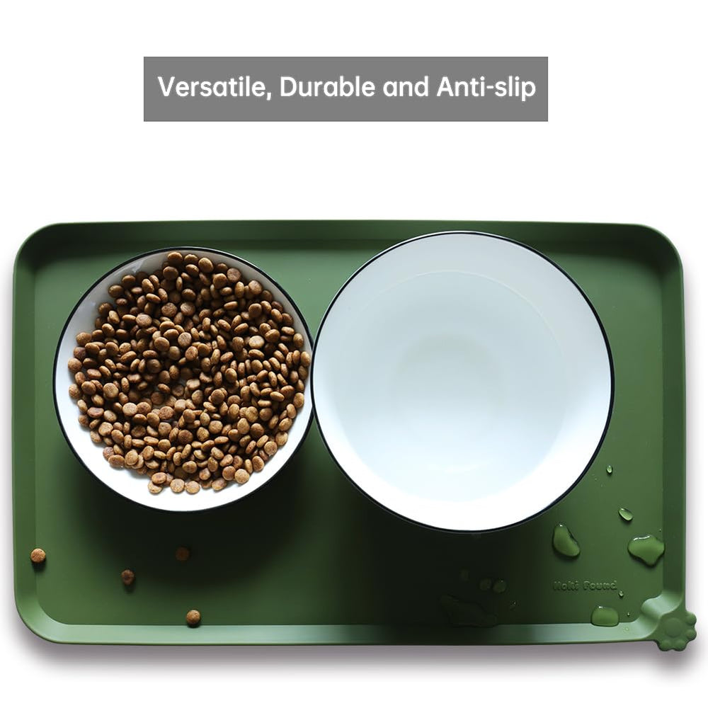 Hoki Found dishwasher-safe easy-clean mat after meals.